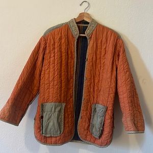 Vintage Quilted Jacket (Reversible)